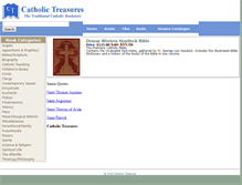 Tablet Screenshot of catholictreasures.com